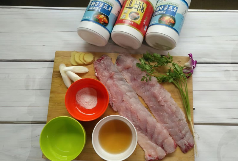 嫩鱼晶处理鱼肉